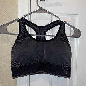 Black Puma Medium Sports Bra